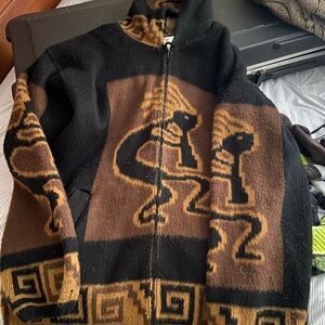 Vintage, hippie, wool sweater XL. Super comfy jacket